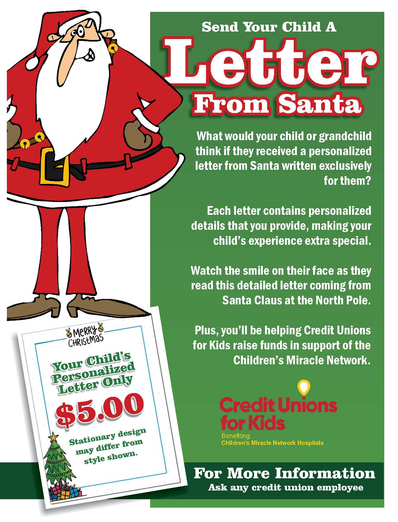 santa letter poster