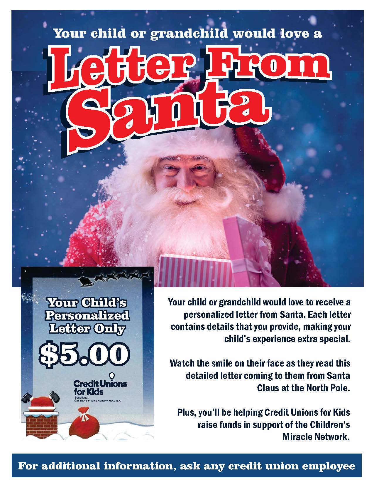 2026 Santa letter poster